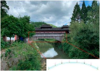 Study on increasing load capacity of wooden arch bridge by CFRP strengthening: experimental and numerical Verification